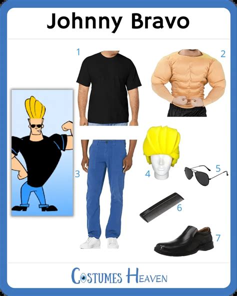 johnny bravo costume|johnny bravo costume design.